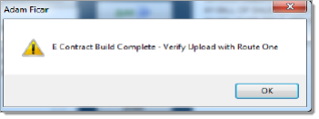 Adam Systems eContracting Integration Screen Shot