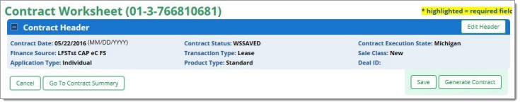 Adam Systems eContracting Integration Screen Shot