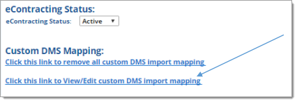 Adam Systems eContracting Integration Screen Shot