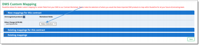 Advent eContracting Integration Screen Shot