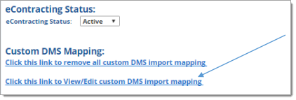 Advent eContracting Integration Screen Shot