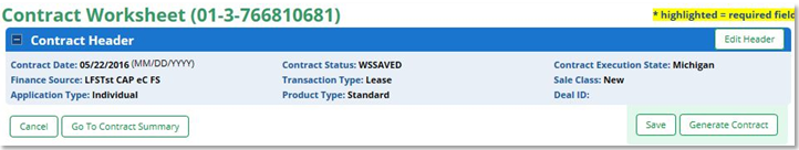 AutoMate eContracting Integration Screen Shot