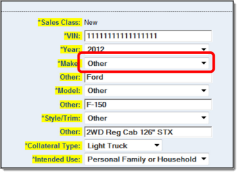 CDK eContracting Integration Screen Shot