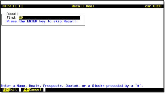 CDK eContracting Integration Screen Shot