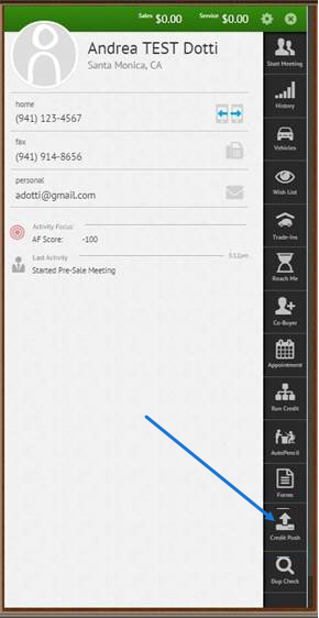 CRMSuite Integration Screen Shot