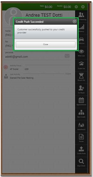CRMSuite Integration Screen Shot