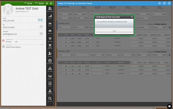  CRMSuite Integration Screen Shot