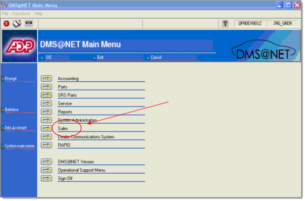 DMS.NET Integration Screen Shot