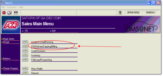 DMS.NET Integration Screen Shot