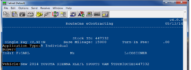 DPC eContracting Integration Screen Shot