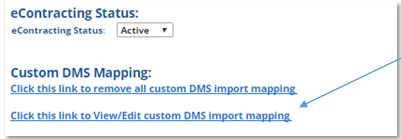 DPC eContracting Integration Screen Shot