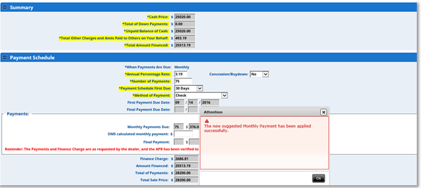 DPC eContracting Integration Screen Shot