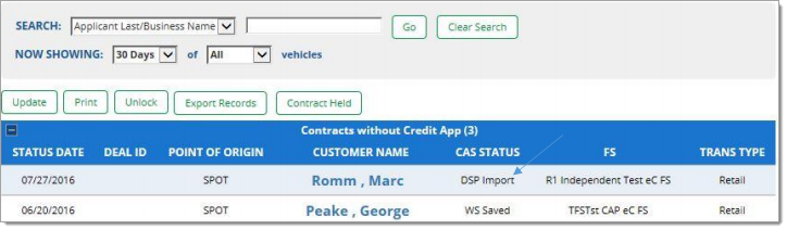 DealerBuilt eContracting Integration Screen Shot
