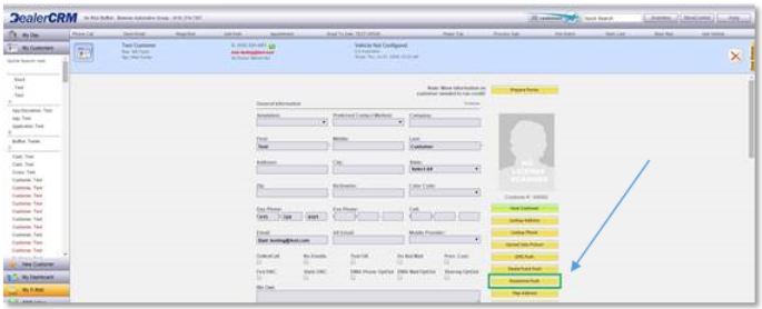 DealerCRM Integration Screen Shot