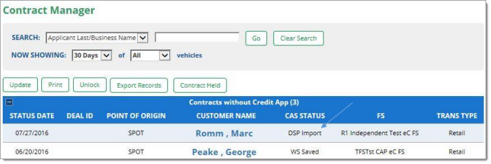 Dominion Access eContracting Integration Screen Shot