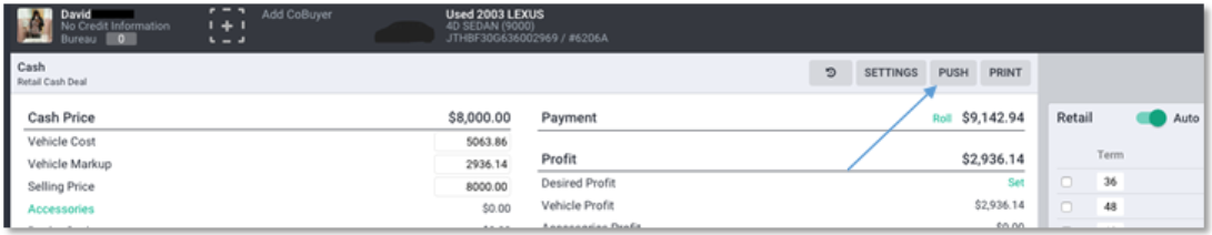 DriveCentric Integration Screen Shot