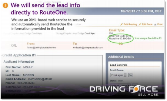 Driving Force Integration Screen Shot