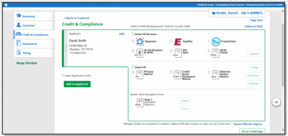 ERA ignite Reynolds & Reynolds Integration Screen Shot