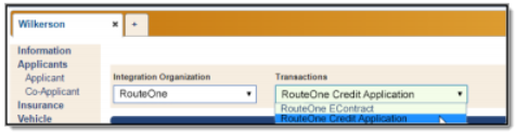 Flex F&I Integration Screen Shot