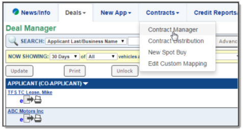 Flex F&I Integration Screen Shot