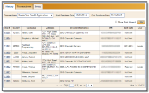 Flex F&I Integration Screen Shot