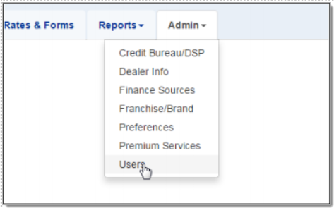 Flex F&I Integration Screen Shot
