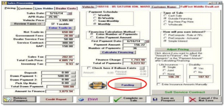 Frazer Integration Screen Shot
