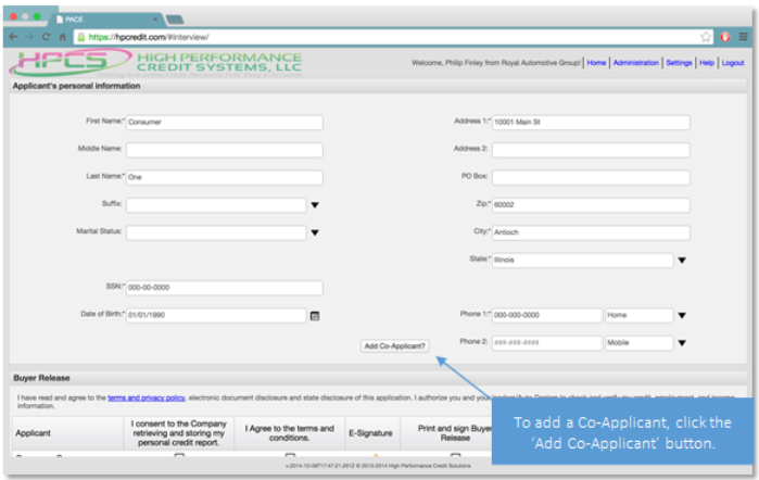 High Performance Integration Screen Shot