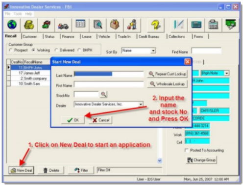IDS Integration Screen Shot