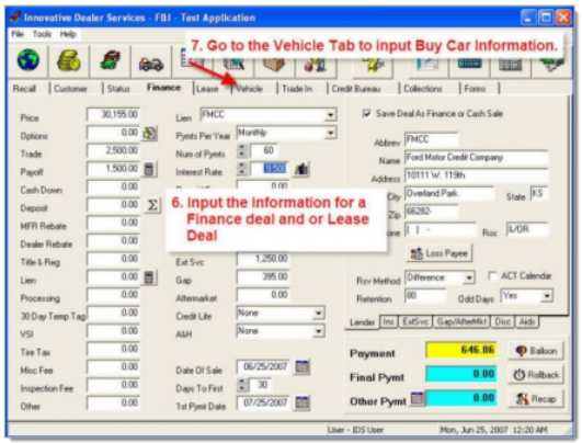 IDS Integration Screen Shot