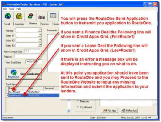 IDS Integration Screen Shot