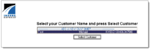 InsureExpress Integration Screen Shot