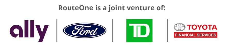 Ally, Ford, TD, and TFS Company logos