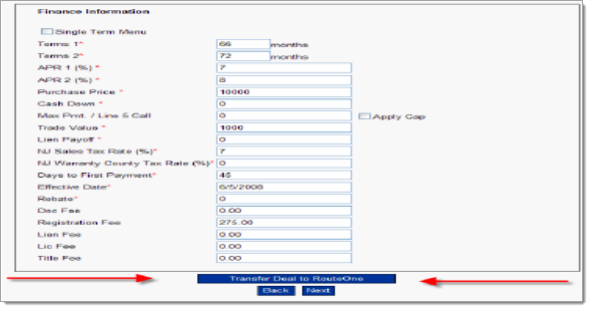 MenuVantage Integration Screen Shot