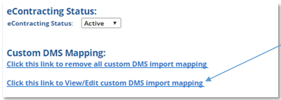 PBS Systems eContracting Integration Screen Shot