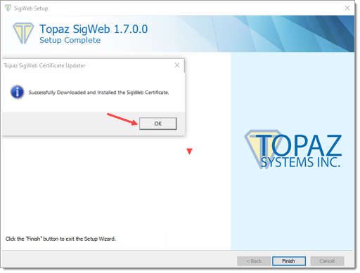 Click ‘Ok’ button in pop-up. Click ‘Ok’ button in pop-up.