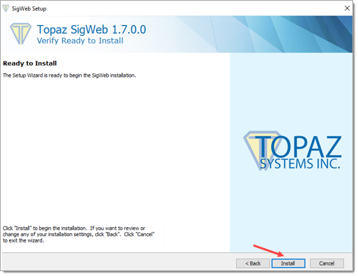 Click ‘Install’ button Click ‘Install’ button