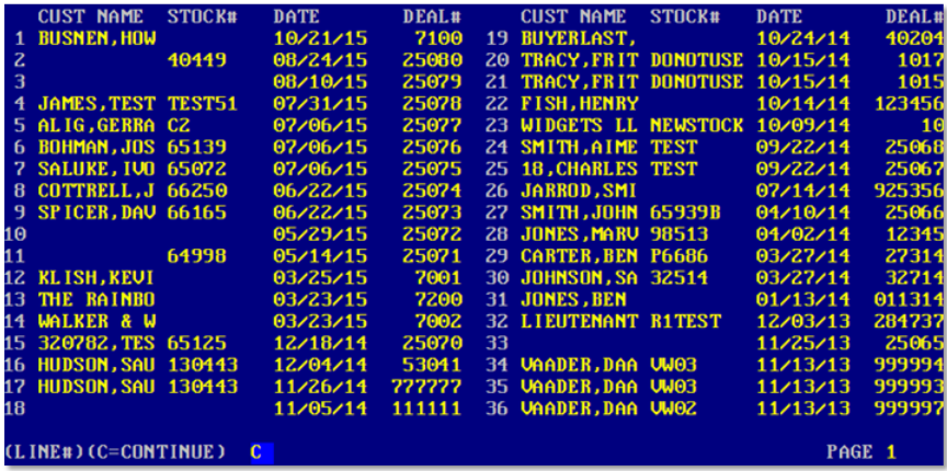 Reynolds & Reynolds ERA Integration Screen Shot