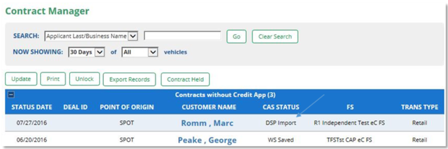 Reynolds & Reynolds ERA eContracting Integration Screen Shot