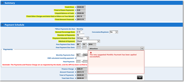 Reynolds & Reynolds ERA eContracting Integration Screen Shot