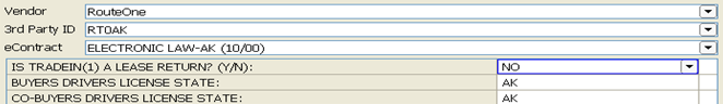 Reynolds & Reynolds IGNITE eContracting Integration Screen Shot