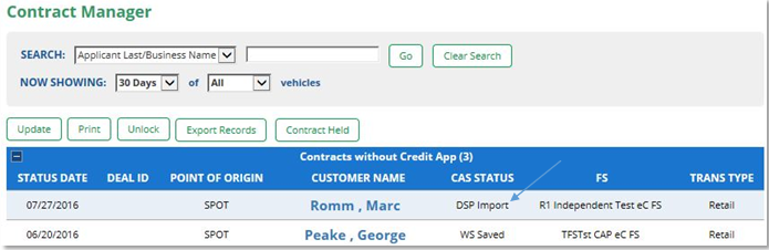 Reynolds & Reynolds IGNITE eContracting Integration Screen Shot