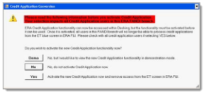 Reynolds & Reynolds New Credit Application Screen Shot