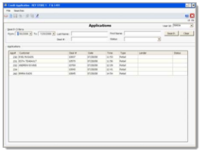 Reynolds & Reynolds New Credit Application Screen Shot