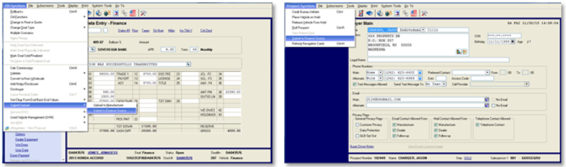 Reynolds & Reynolds POWER Integration Screen Shot