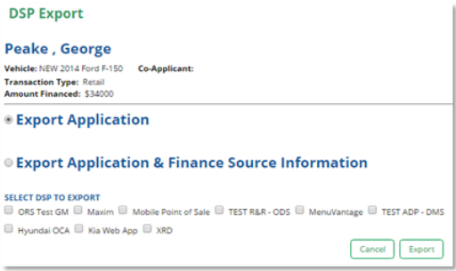 Reynolds & Reynolds POWER Integration Screen Shot