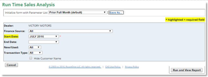 Reynolds & Reynolds POWER Integration Screen Shot