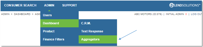 eLEND Integration Screen Shot